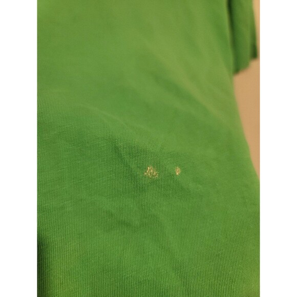 Vintage 90s Polo Ralph Lauren Tshirt M Lime Green - Picture 9 of 11